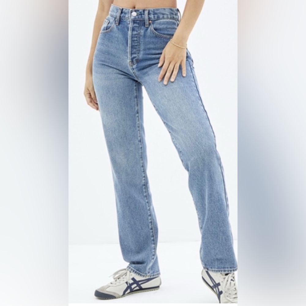 Pacsun Stretch Dad Jeans in Light Indigo - Size 24 Excellent condition!